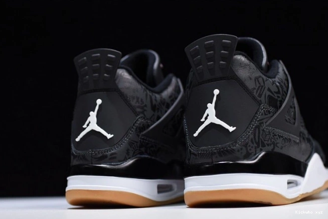 Laser CI1184-001 Air Jordan Black Retro 4 0710